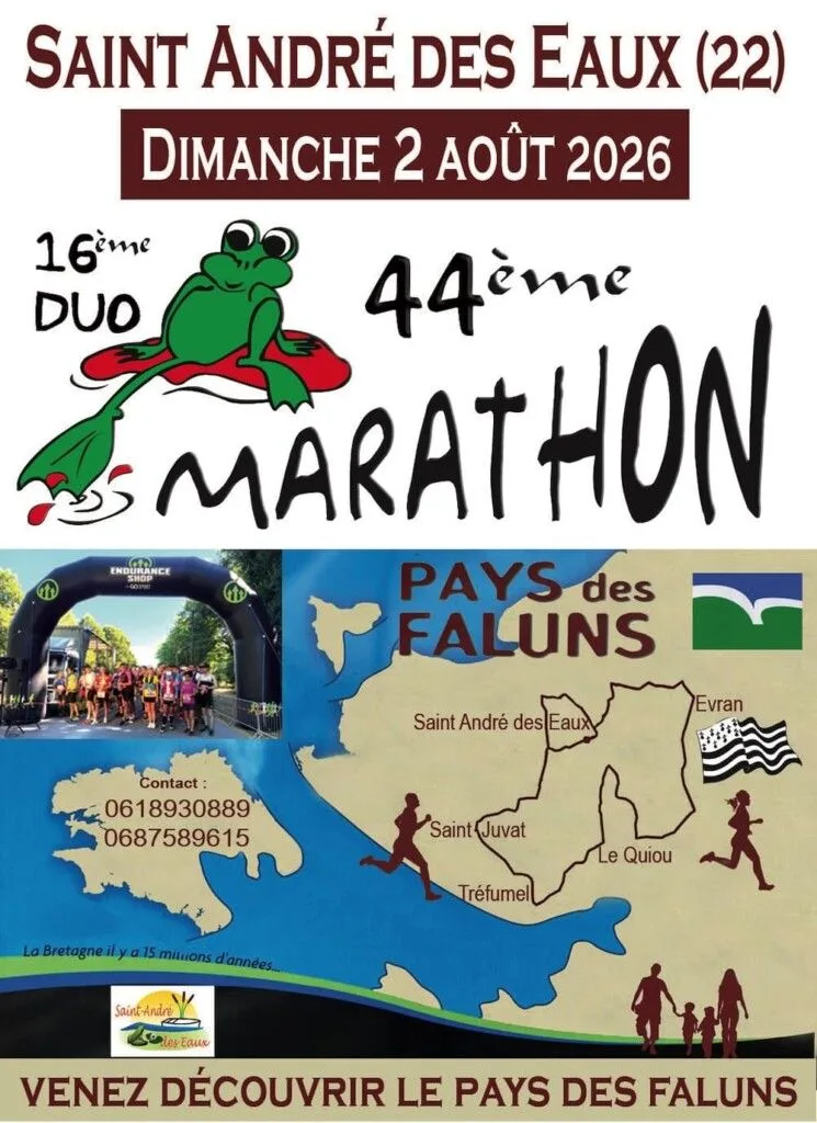 Marathon de Saint-André-des-Eaux — St andre des eaux (44), 2 août 2026 · Course à pied