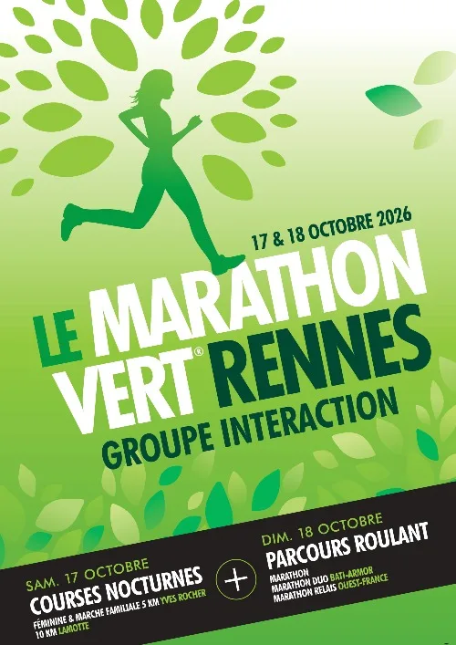 Marathon Vert de Rennes 2026 — Rennes (35), 24 octobre 2026 · Course à pied