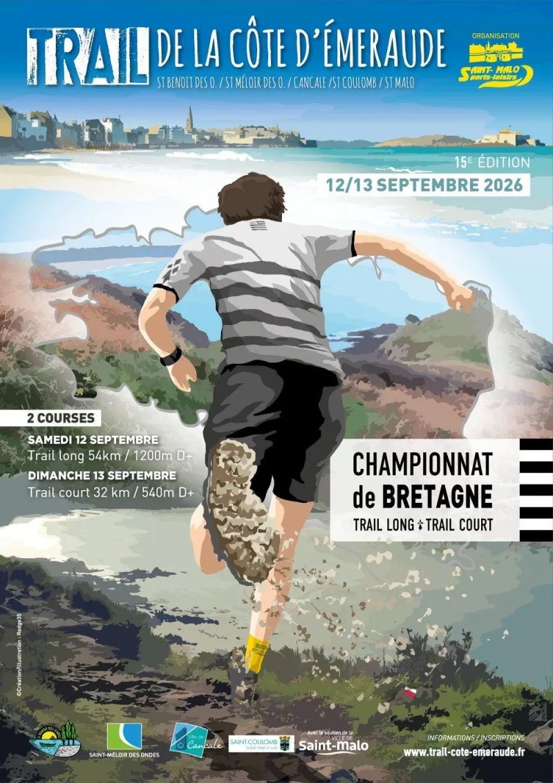 Trail de la Côte d’Emeraude — St malo (35), 12 septembre 2026 · Trail