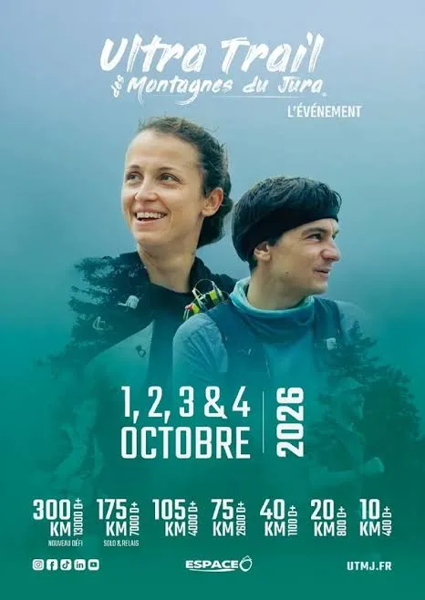 Ultra Trail des Montagnes du Jura — Rochejean (25), 2 octobre 2026 · Trail